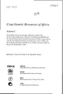 Status and Diversity of African Germplasm Collections Maintained at the ...