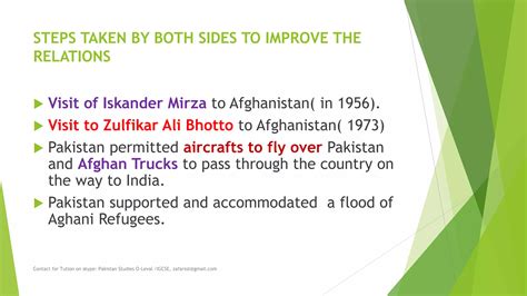 Relation of Pakistan and afghanistan | PPTX