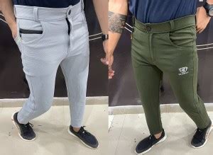 We Perfect Slim Fit Men Grey, Green Trousers - Buy We Perfect Slim Fit ...