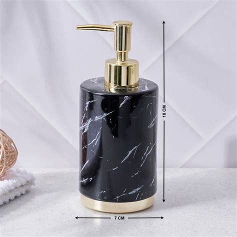 Buy Aubree Dapple Ceramic Printed Soap Dispenser - 390ml from Home ...