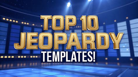 Top 10 Free Jeopardy Templates | Ultimate Jeopardy Game Maker - SlideChef