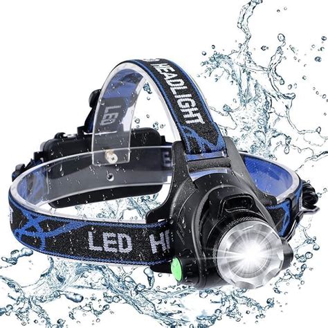 DEVKAV Super Bright Headlamp, USB Rechargeable Led Head Lamp, IPX4 ...