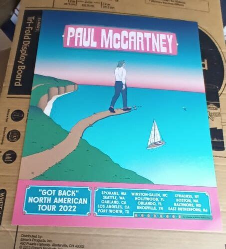 Rare New 2022 The Beatles Paul McCartney Got Back Tour Concert Poster ...