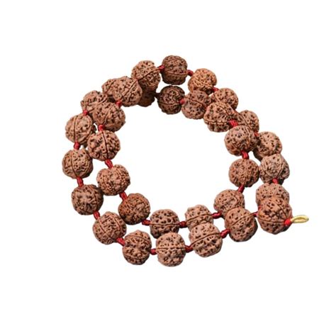 5 Mukhi Nepali Rudraksha Kantha Mala in Silk Thread – Rudraksha Gemstones