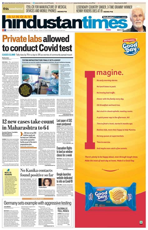 Get digital access to Hindustan Times Mumbai - March 22, 2020 issue ...