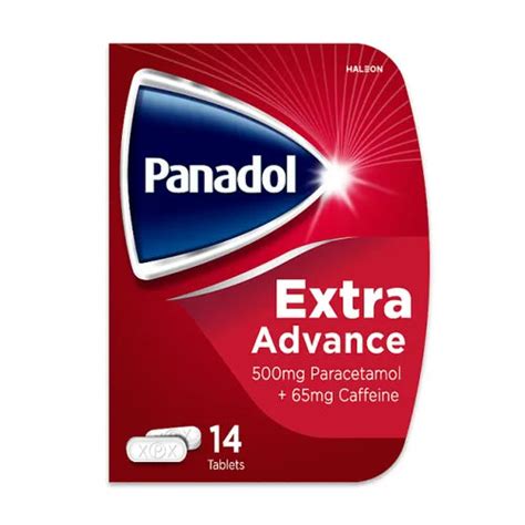 Panadol Extra Advance 500 mg/65 mg - 14 Tablets (Red) – CareSoul