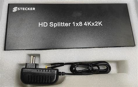 Mak World® Stecker 8 Ports HDMI Splitter 1 in 8 Out Supports 3D 4K X 2K ...