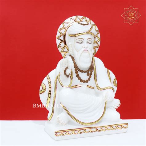 White Marble Guru Nanak Dev Murti made in 12inches – BMBIDOLS