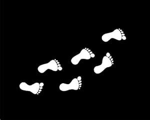Indiashopers Footprints Windows, Sides, Hood, Bumper Car Sticker ...