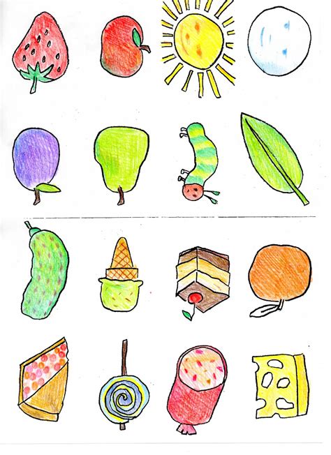 very hungry caterpillar foods printables | Great! Now you’ve read the ...