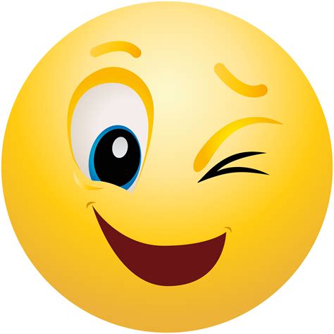 Wink Emoji Clipart Clipartuse Emoji Face Smile Png Download Full - Free ...