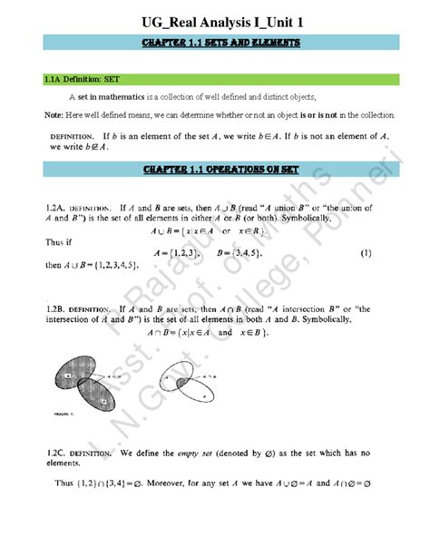 III BSc Maths V Sem Real Analysis - chapter 1 sets and elements 1 ...