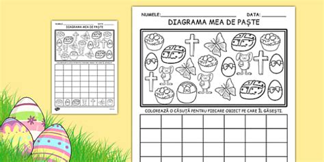 Diagrama mea de Paște - Fișă de lucru (teacher made)