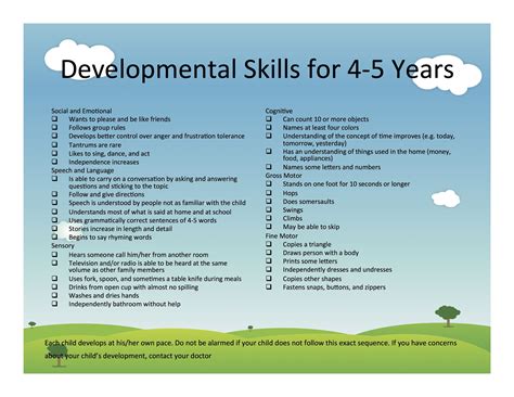 Physical Milestones For 5 Year Olds at Michael Birdwood blog