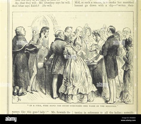 The photograph shows a page from 'The Works of Charles Dickens,' a household edition that ...