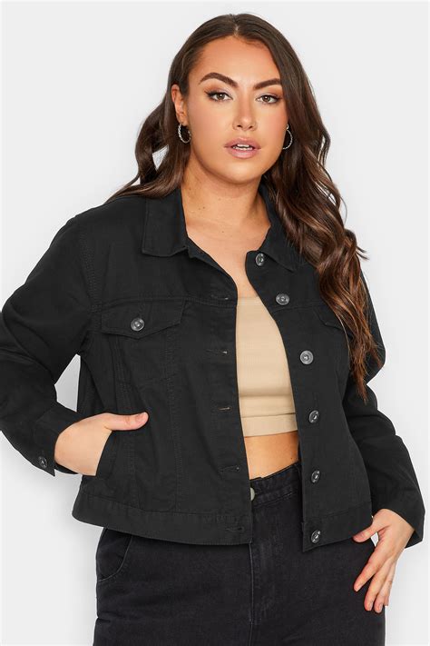 YOURS Plus Size Curve Black Denim Jacket | Yours Clothing
