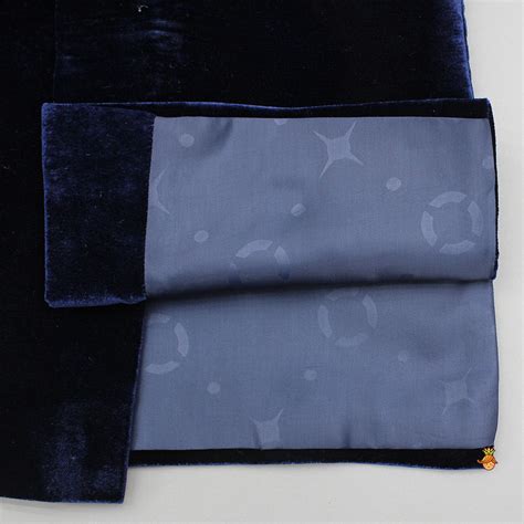 Stylish Embroidered Velvet Sherwani With Pyjama