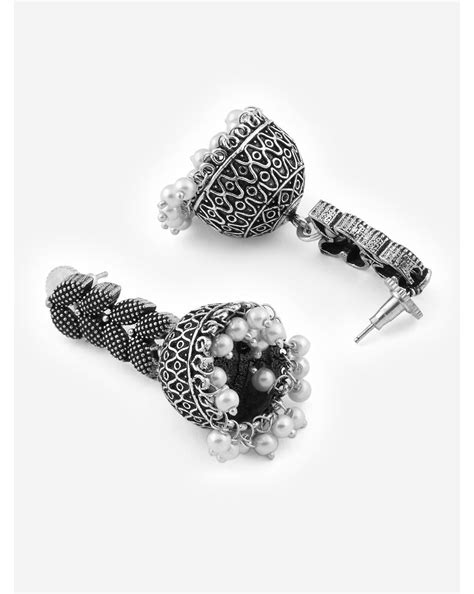 Silver Plated Oxidised Leaf Jewellery Set – toniq-fashion