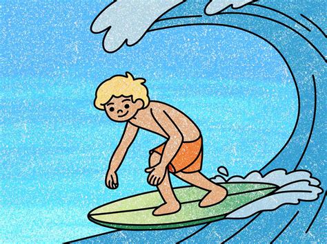 How to Draw a Surfer - HelloArtsy