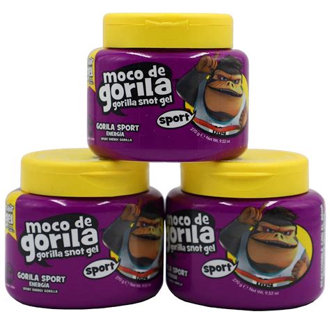 Moco de Gorila Gorilla Snot Gel Sport Energy Hair Styling Gel - 3-Pack ...