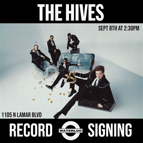 THE HIVES Record Signing, Waterloo Records, Austin, 8 September 2025 ...