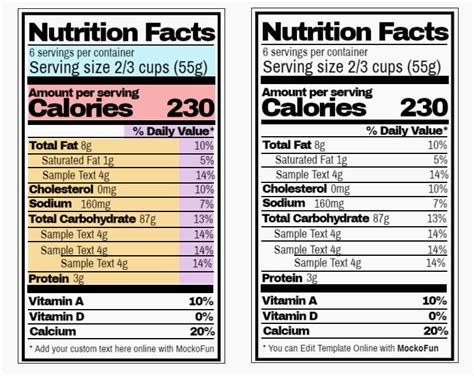 Nutrition Label Generator From Recipe Nutrition Nutritional - PrimaNYC.com