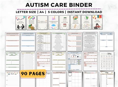 Buy Autism Care Binder, Autism Planner Printable, Special Needs Child ...