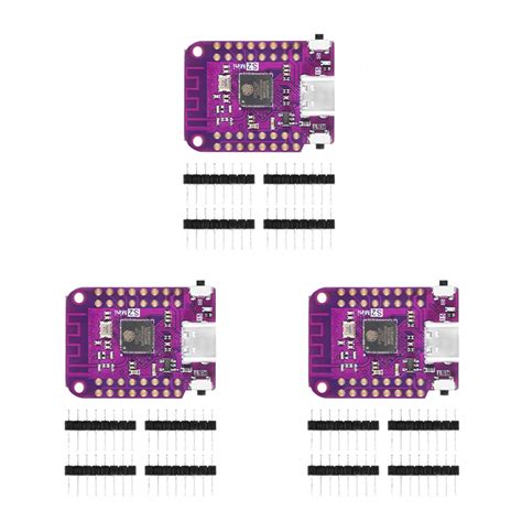 HiLetgo 3pcs ESP32 S2 Mini WiFi Board Based ESP32-S2FN4R2 ESP32-S2 4MB ...