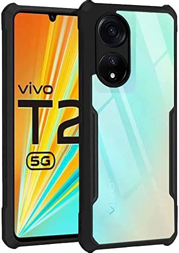 TheGiftKart TPU+PC Shockproof Crystal Clear Back Cover Case For Vivo T2 ...