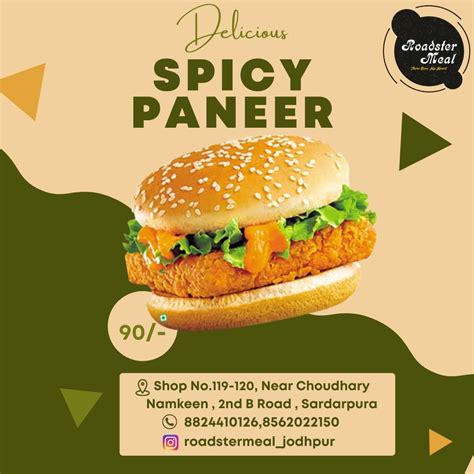 Menu at Roadster Meal, Jodhpur, Roadster Meal, Shop No 119-120, 2nd B ...