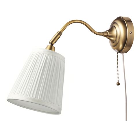 ÅRSTID wall lamp, brass/white - IKEA