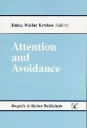 Buy Attention and Avoidance: Strategies in Coping with Aversiveness ...