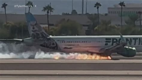 HT13. HORROR ON THE TARMAC: A Frontier plane's engine shredded…Video in ...
