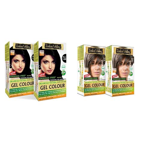 INDUS VALLEY Herbal & INDUS VALLEY Ammonia Free Natural Semi-Permanent ...