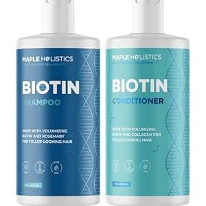 Buy Maple Holistics Biotin Shampoo and Conditioner Hair Loss Treatment ...