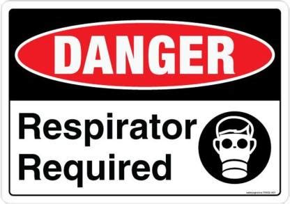 Safety Sign Store DANGER: Respirator Required Emergency Sign Price in ...