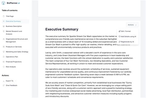 Car wash business plan template + PDF