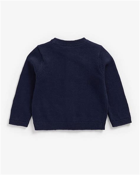 Buy Girls Full Sleeves Cardigan - Navy Online at Best Price ...