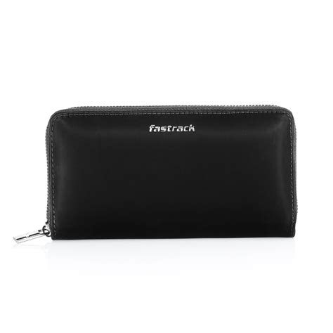 Buy Online Fastrack Black Zip-around Wallet - f234wlsms08bk1 | Fastrack