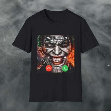 Joker T-shirt, Evil Jonkler Tee Shirt, Funny Tshirt, Brainrot, Gen Z ...