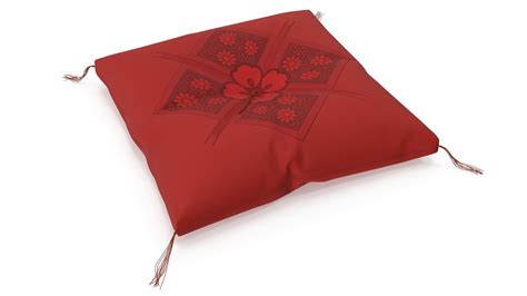 Japanese Floor Cushion Red 3D Model - TurboSquid 2290740