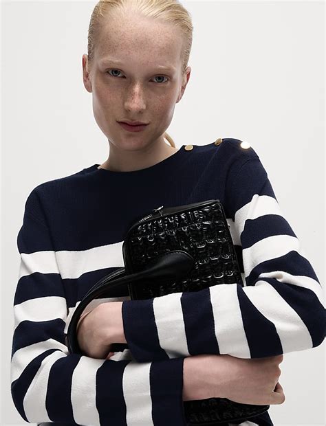 Buy Soft Touch Striped Button Detail Jumper at Marks & Spencer