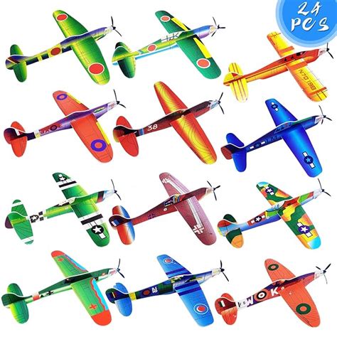 Buy 8" Airplane Toy,12 Different Designs Planes Toys For Boys,Foam ...