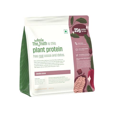 The Whole Truth Plant Protein Isolate 1 KG (2.2 lbs) | Double Cocoa ...