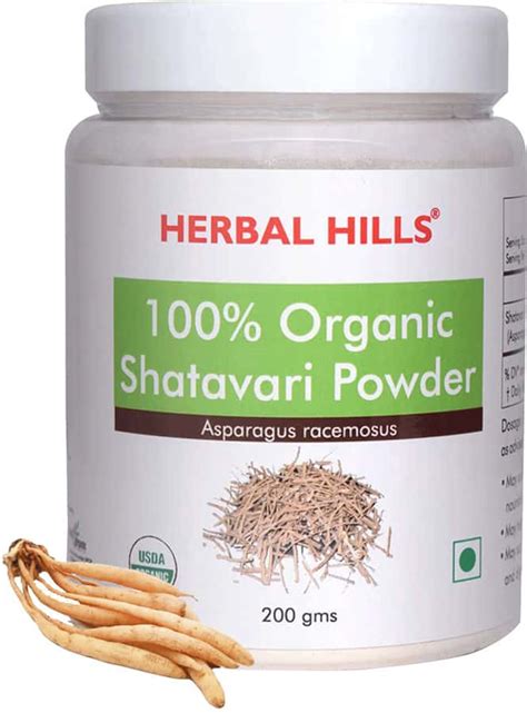Buy AYUR CHAMP ORGANIC SHATAVARI POWDER ASPARAGUS RACEMOSUS - USDA ...
