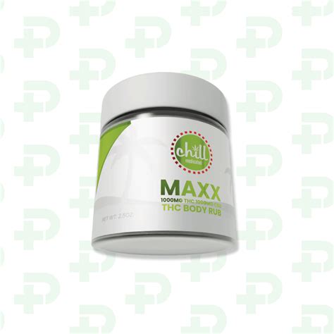 Chill Medicated - - 1:1 THC/CBD Body Rub - Maxx