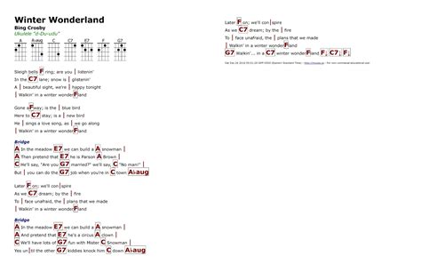 Winter Wonderland Chords And Lyrics | Chord Any Song