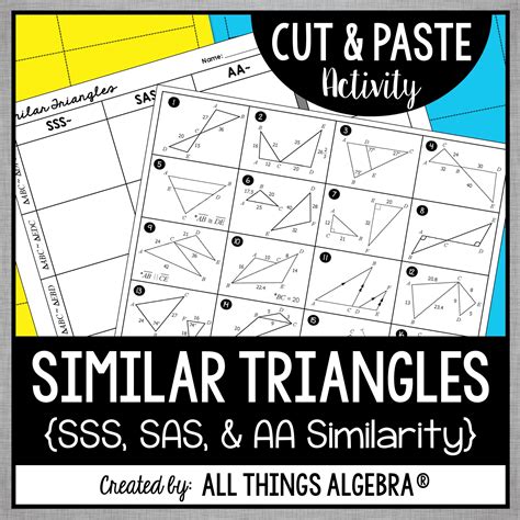 Similar Triangles Worksheet