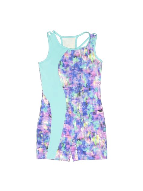 Danskin Now Floral Blue Leotard Size L (Youth) - -10% off | thredUP