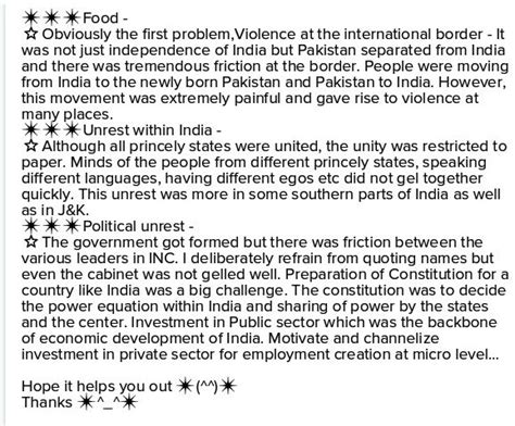 What problems did Brazil and India face after independence - Brainly.in